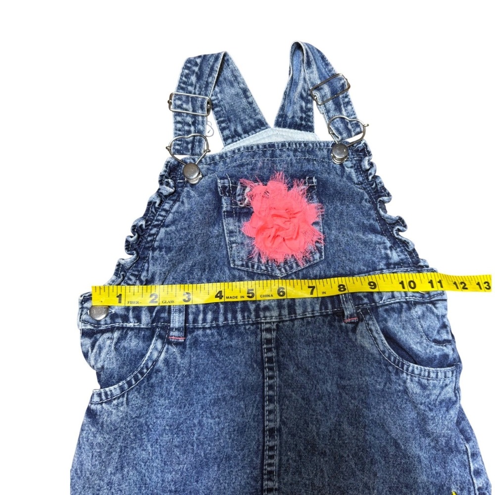 Girls 3T Denim Overall‎ Dress Bundle Kids Floral Old Navy/Little Lass Lot of 3 - Picture 15 of 16